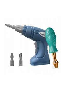 WOOPIE Zestaw Dinozaury do Skręcania 3 szt. Zestaw Konstrukcyjny w Pudełku + Wiertarka i Śrubokręt