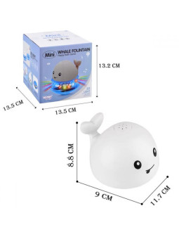 WOOPIE Wielorybek Świecąca Fontanna Zabawka do Kąpieli - Biały