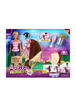 WOOPIE ROYAL Zestaw Urocza Lalka z Koniem + Akcesoria