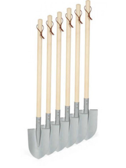 Shovels, set of 6, grey