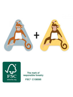 Wooden Nursery Letters Set A