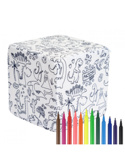 Kostka do kolorowania DINO