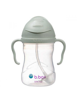 Bidon ze słomką 240 ml, szałwiowy, b.box