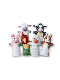 Pacynki na rękę farma 6 szt.