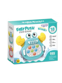 WOOPIE Gra POP IT Elektroniczna Antystresowa Zręcznościowa Krab Zielony