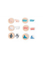 BS Toys, Drewniane puzzle konturowe - Dopasuj kształt BS Toys, Drewniane puzzle konturowe - Dopasuj kształt
