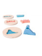 BS Toys, Drewniane puzzle konturowe - Dopasuj kształt BS Toys, Drewniane puzzle konturowe - Dopasuj kształt