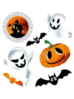 Naprasowanki Naplamki Duchy Halloween mały arkusz