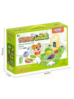 WOOPIE Zlewozmywak Żabka Kuchnia na Baterie Funkcja Wody 14 el.