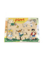 Drewniane puzzle z uchwytami 5 szt Pippi