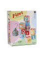 Klocki drewniane z literami 36 sztuk Pippi