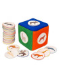 Kostka edukacyjna na rzepy 10 cm Kostka edukacyjna na rzepy 10 cm