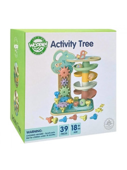 WOOPIE GREEN Drzewko Aktywności Kulodrom Montessori 4w1