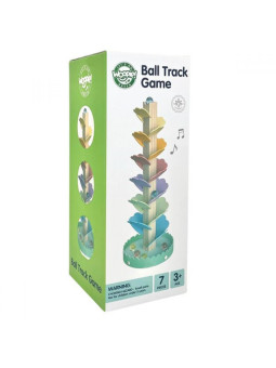 WOOPIE GREEN Drewniany Kulodrom Muzyczne Drzewko Tęczowe Montessori