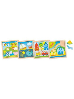 Contour puzzle - set of 8