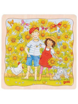 Puzzle Sunflower field