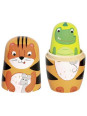 Matryoshka dolls, tiger Tavi and his friends