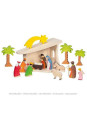 Stable and Nativity scene, assembled Stable and Nativity scene, assembled