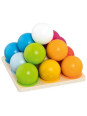 Stacking and sorting game ball pyramid Stacking and sorting game ball pyramid