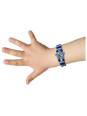 Wooden watch with elastic strap and movable hands - set of 8