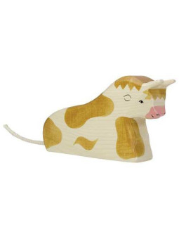 Bull, lying, brown