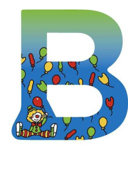 Letter B - set of 6