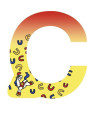 Letter C - set of 6 Letter C - set of 6