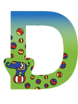 Letter D - set of 6