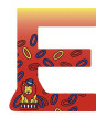 Letter E - set of 6 Letter E - set of 6