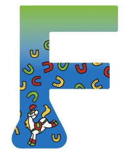 Letter F - set of 6