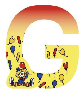 Letter G - set of 6
