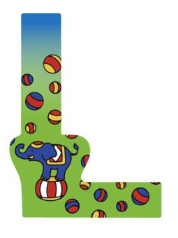 Letter L - set of 6