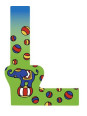 Letter L - set of 6