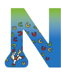 Letter N - set of 6