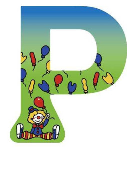 Letter P - set of 6