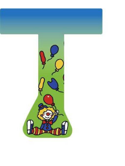 Letter T - set of 6