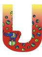 Letter U - set of 6 Letter U - set of 6