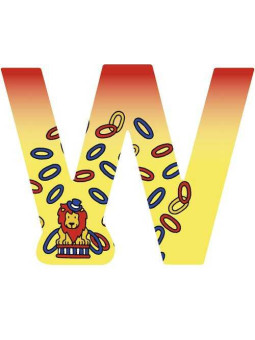 Letter W - set of 6