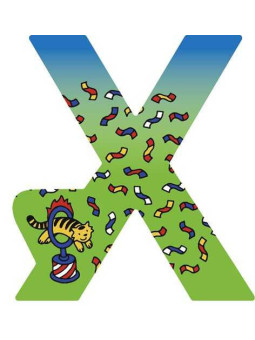 Letter X - set of 6