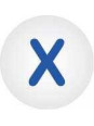 Click bead X - set of 10