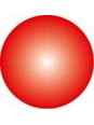 Click bead red - set of 10