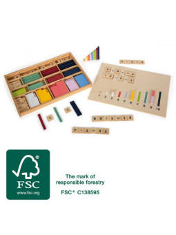 Learning Box Maths Sticks with Numbers "Educate"