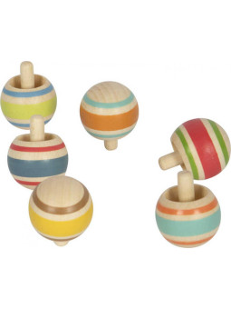 Wooden Gyro Top Set