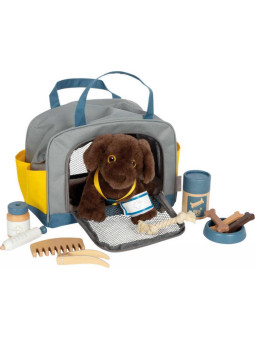 Dog with Carry Bag and Care Set