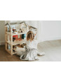 Natural Doll House with Furniture