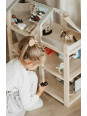 Natural Doll House with Furniture