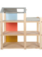 Natural Doll House with Furniture