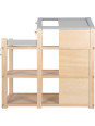 Natural Doll House with Furniture