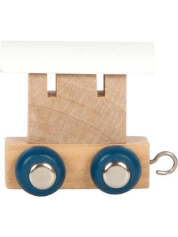 Letters Train Polar Train Car snow white & natural