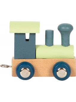 Letters Train Polar Train Engine birch & slate blue
